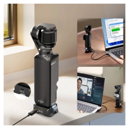 Ulanzi PK-10 - adapter montażowy z portem USB-C do DJI Osmo Pocket 3 / 4 oraz Xtra Muse (Arca-Swiss, gwint 1/4